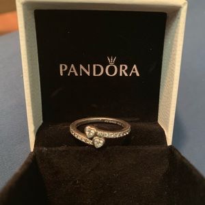 Pandora two hearts ring